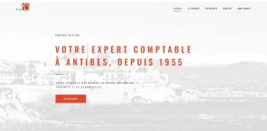 Ecran d'accueil site web expert comptable bittini